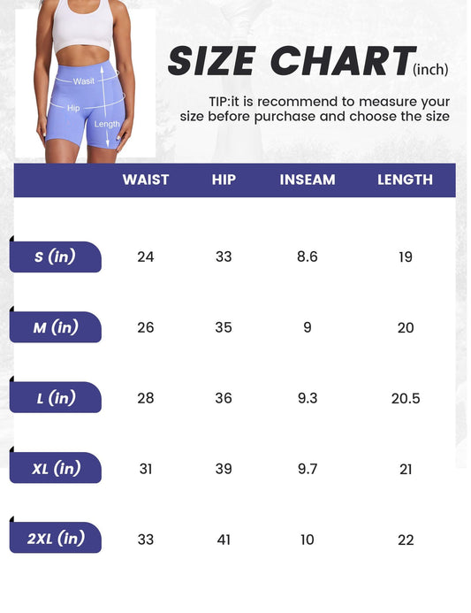 Workout Shorts For Women, Seamless High Waist Tummy Control Biker Gym Yoga Butt Lifting Athletic