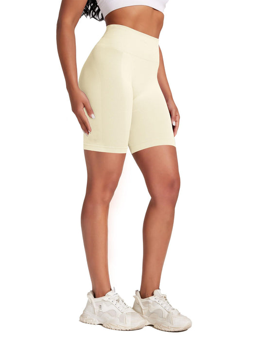 Workout Shorts For Women, Seamless High Waist Tummy Control Biker Gym Yoga Butt Lifting Athletic