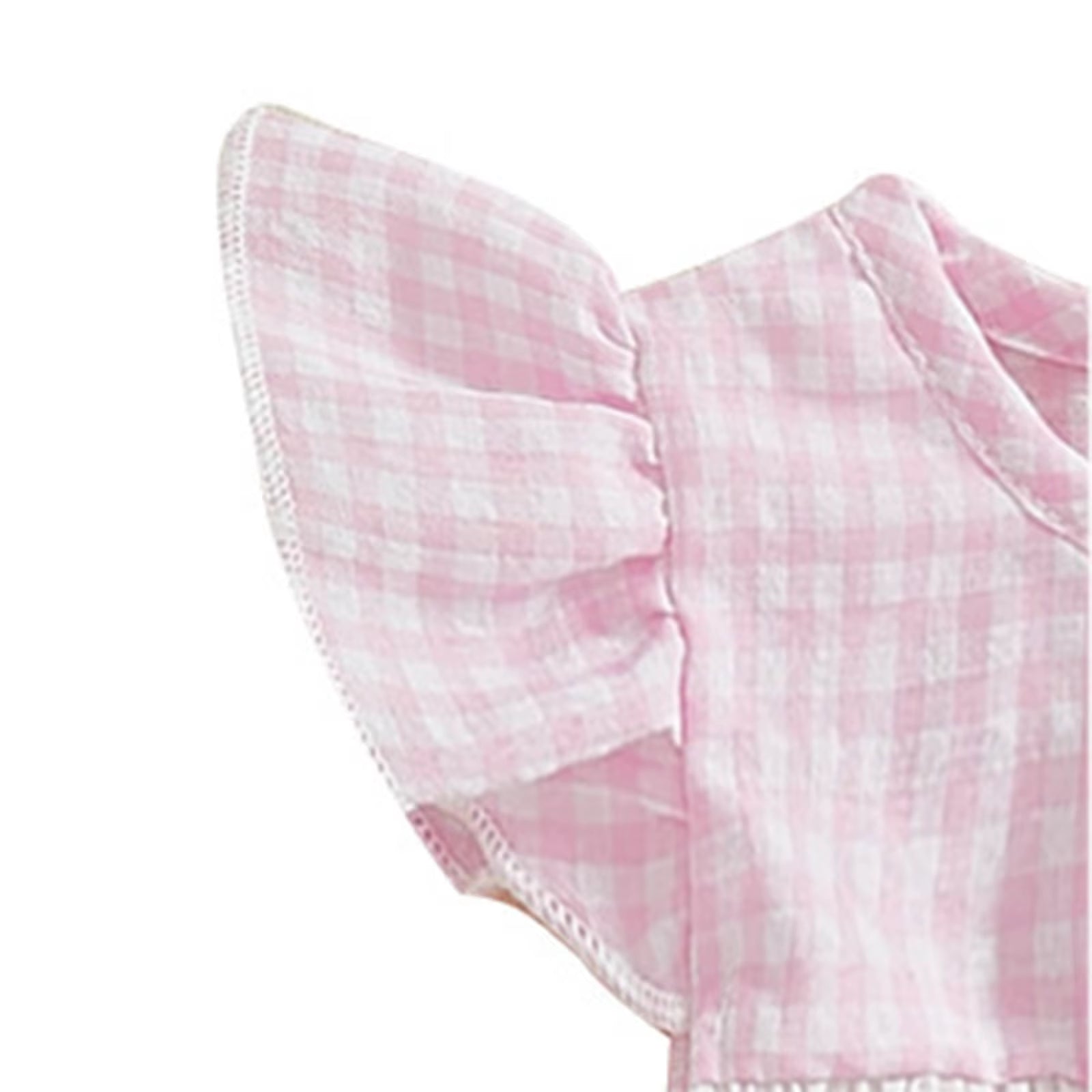 Baby Baby Girl Romper Dress My First Easter Fly Sleeve Smocked Dress Newborn Cute Baby Summer Clothes Children Overalls Clothing