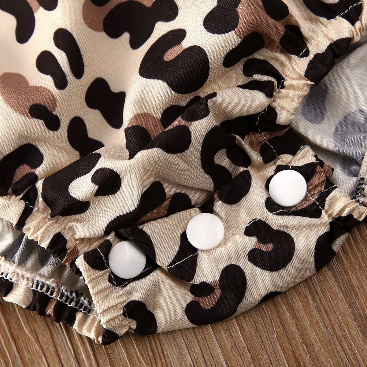 2024 Baby Summer Clothing Newborn Infant Baby Girl Clothes Leopard Jumpsuit Bodysuit Headband 2Pcs Outfits